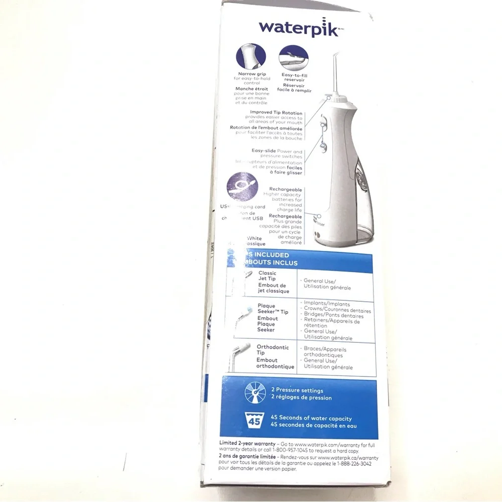 New Waterpik Cordless Pearl Rechargeable Portable Water Flosser for Teeth, Gums - Picture 6 of 7